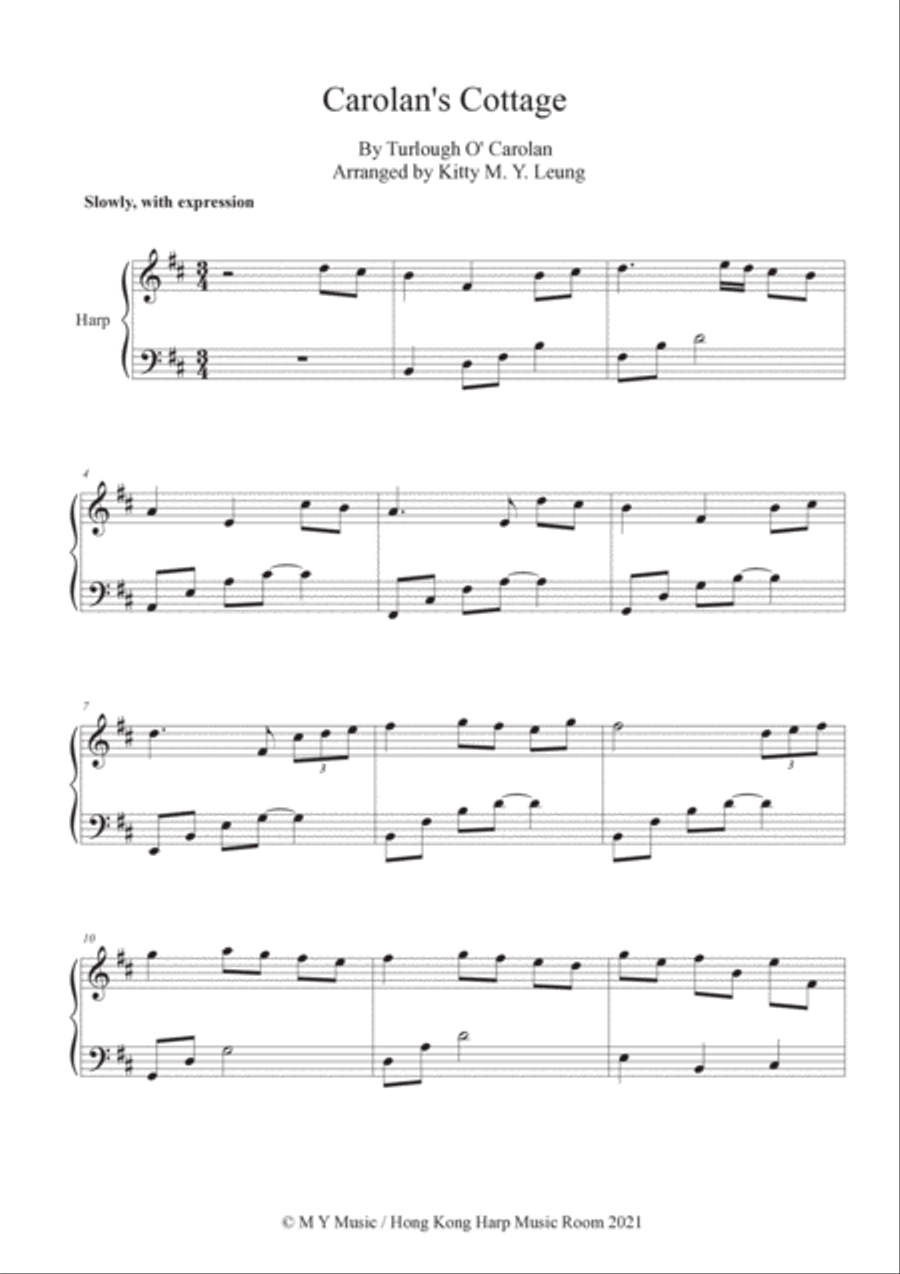 Carolan's Cottage Harp scores gallery preview page 2