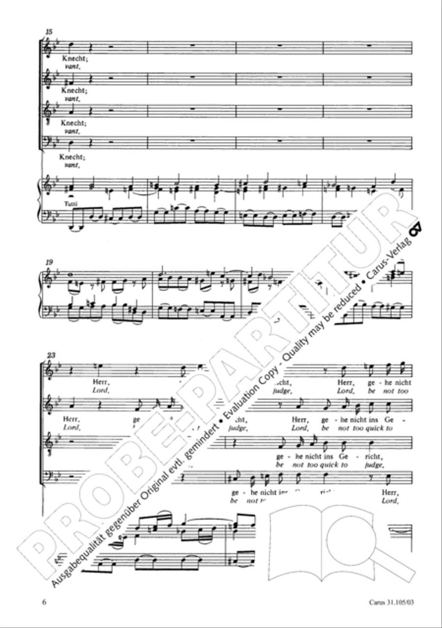 Lord, be not too quick to judge thy servant 4-Part scores gallery preview page 7