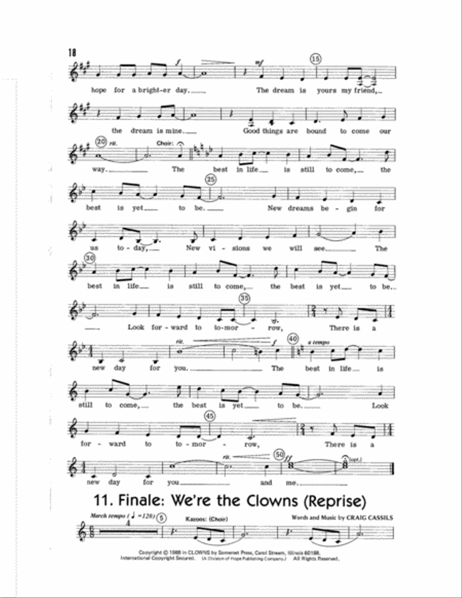 Clowns Clowns Choir scores gallery preview page 20