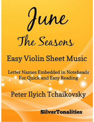 Book cover for June the Seasons Easy Violin Sheet Music