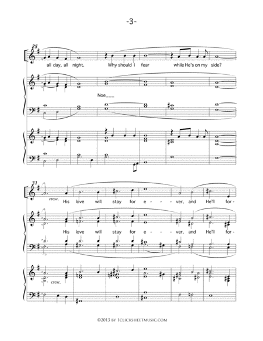 I Walk With God Conductor Score scores gallery preview page 3