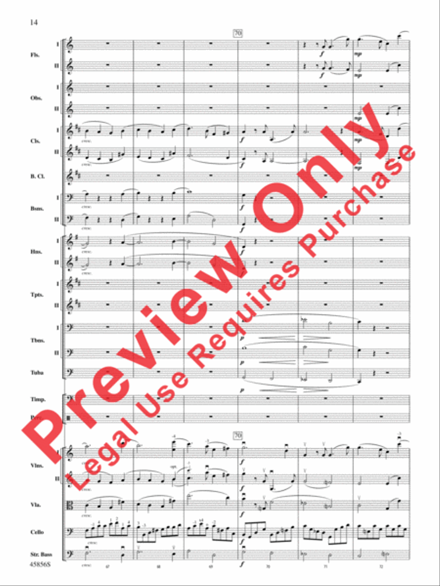 Academic Festival Overture, Op. 80 Full Orchestra scores gallery preview page 14