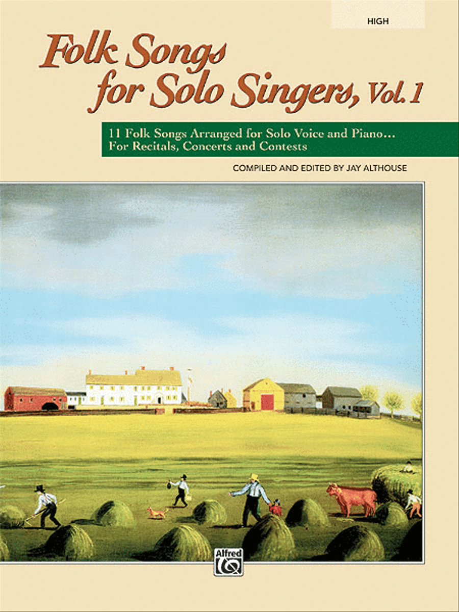 Folk Songs for Solo Singers, Volume 1 Voice scores gallery preview page 1