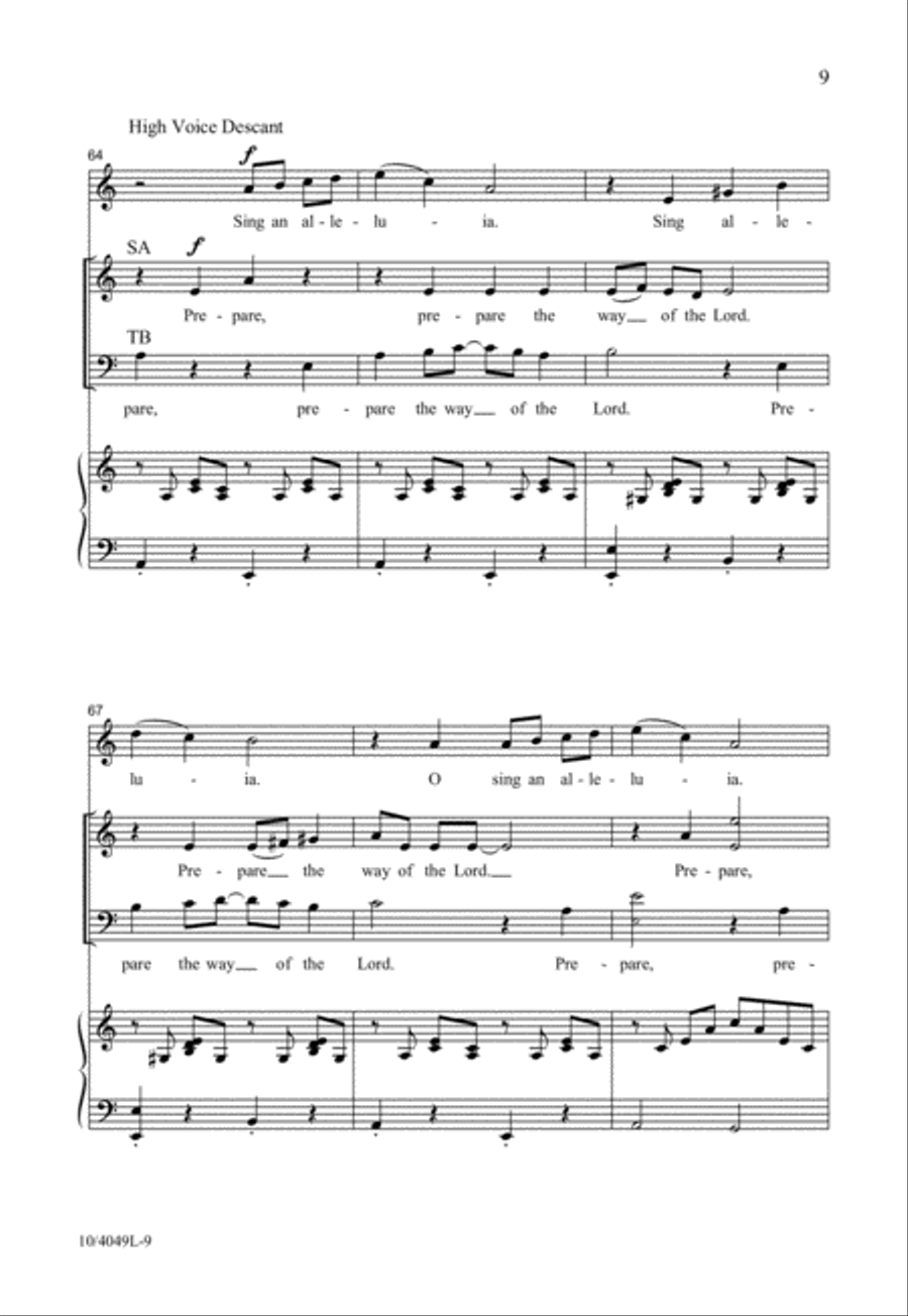 Prepare the Way Prepare the Way 4-Part scores gallery preview page 9