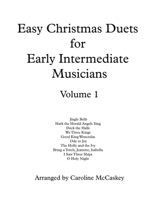 Book cover for Easy Christmas Duets for Early Intermediate Cello Duet Volume 1
