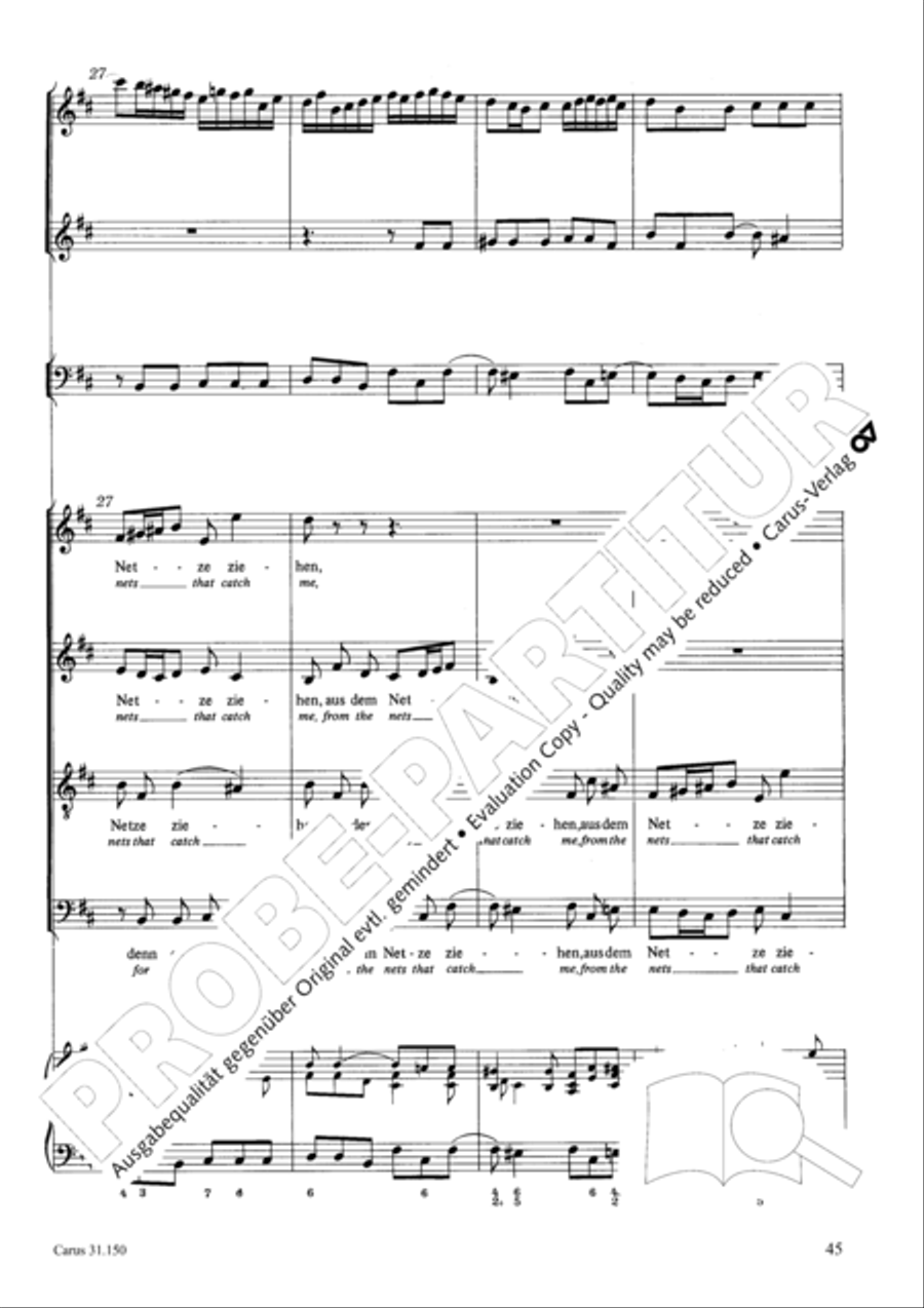 O my Lord, I long for thee (Nach dir, Herr, verlanget mich) 4-Part scores gallery preview page 48