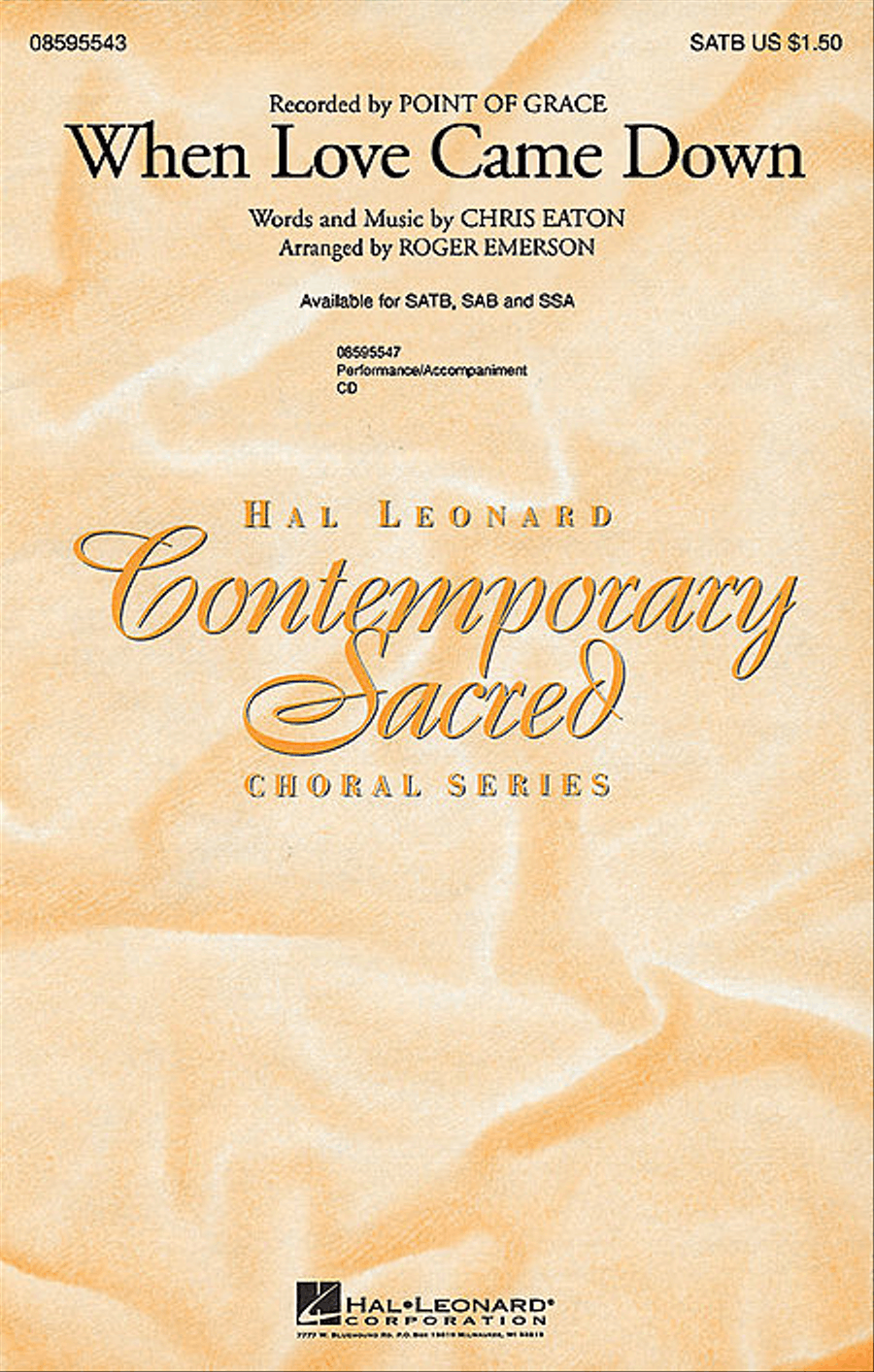 When Love Came Down Choir scores gallery preview page 1