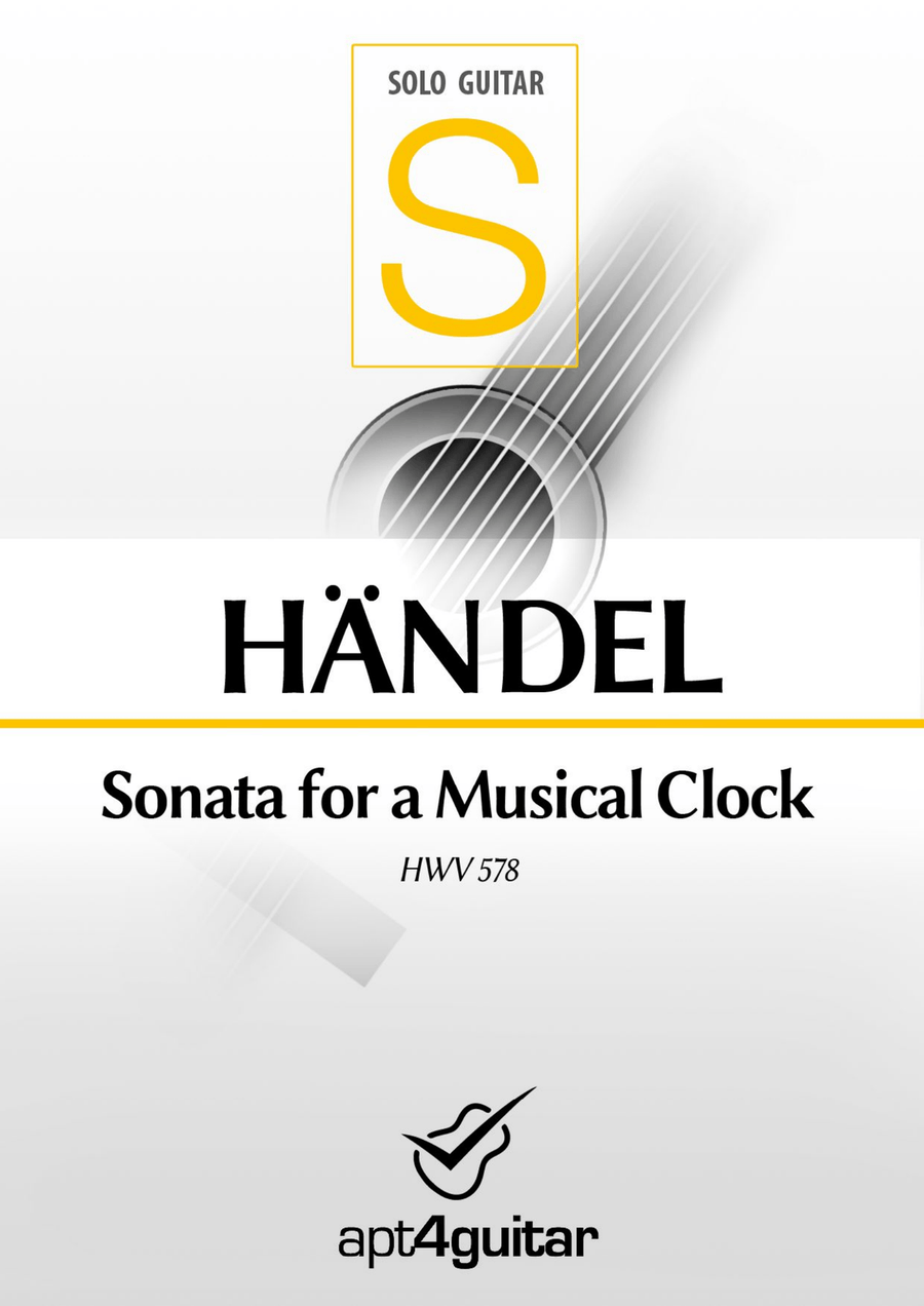 Sonata for a Musical Clock Classical Guitar scores gallery preview page 1