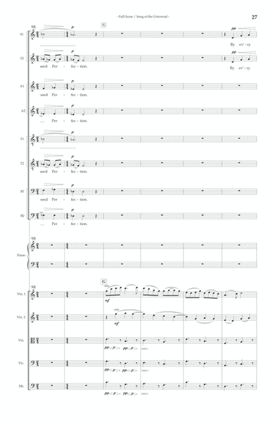 Song of the Universal (SATB - Full Score and Parts)