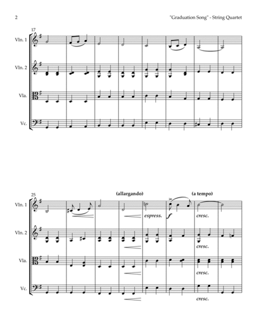 "Graduation Song" from Pomp and Circumstance March No. 1, Op. 39, No. 1