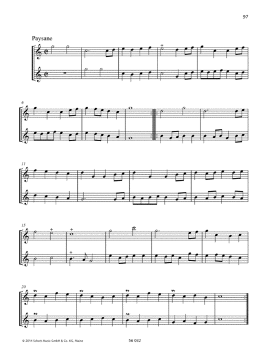 Suite C major, Op. 17 No. 4 Alto Recorder scores gallery preview page 2
