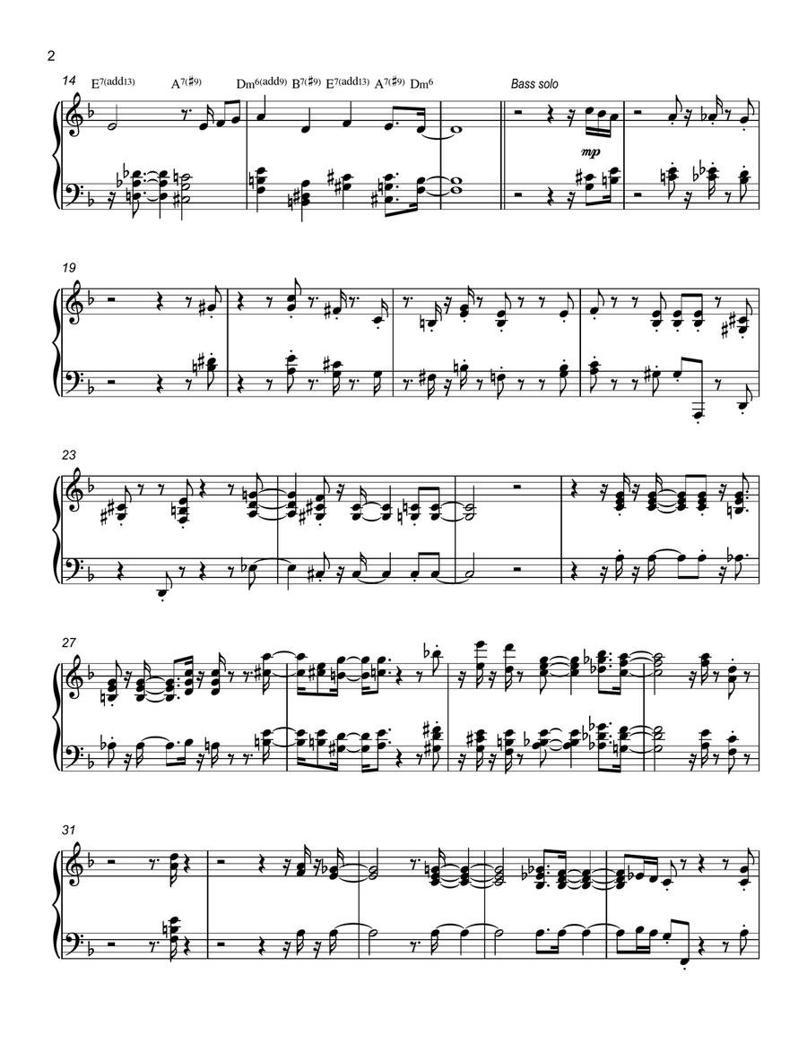 Beautiful Love Beautiful Love Piano Solo scores gallery preview page 2