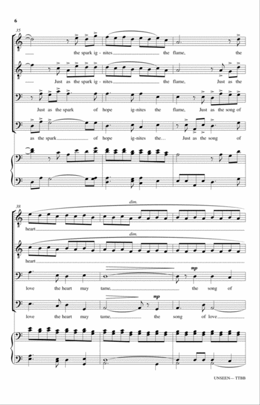 Unseen Unseen TTBB scores gallery preview page 6