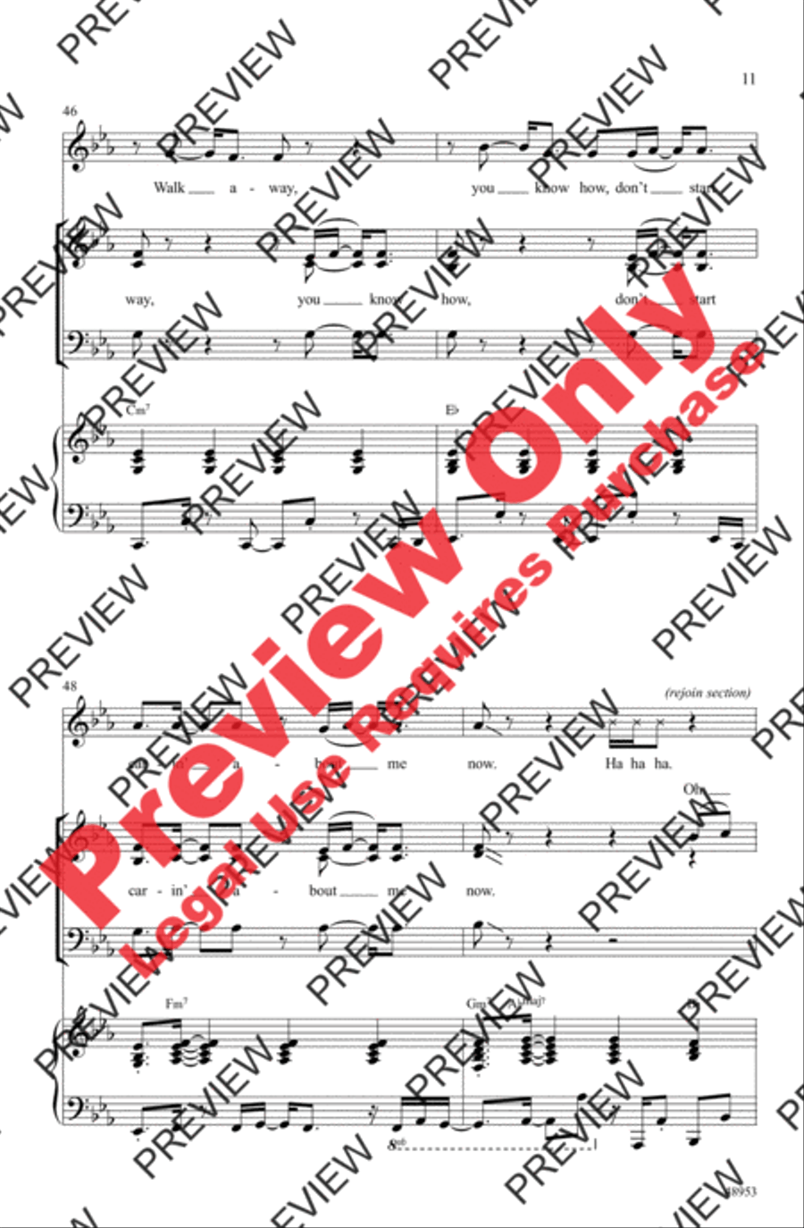 Don't Start Now 3-Part scores gallery preview page 11
