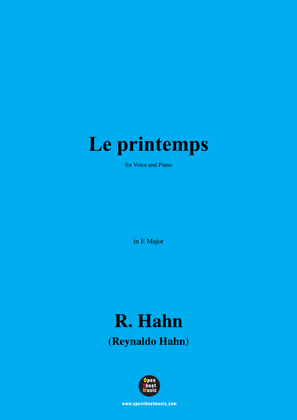 R. Hahn-Le printemps,in E Major