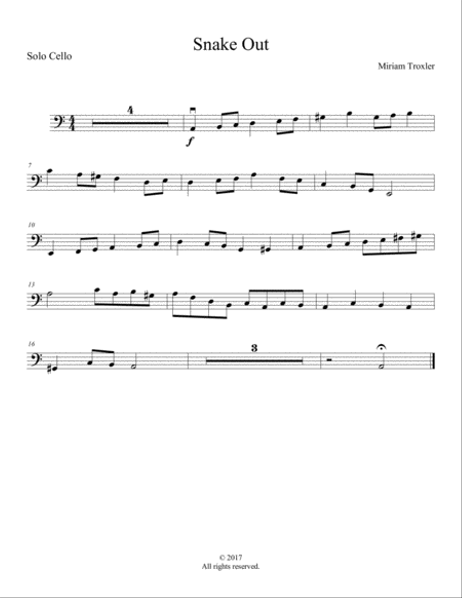 Snake Out String Orchestra scores gallery preview page 4
