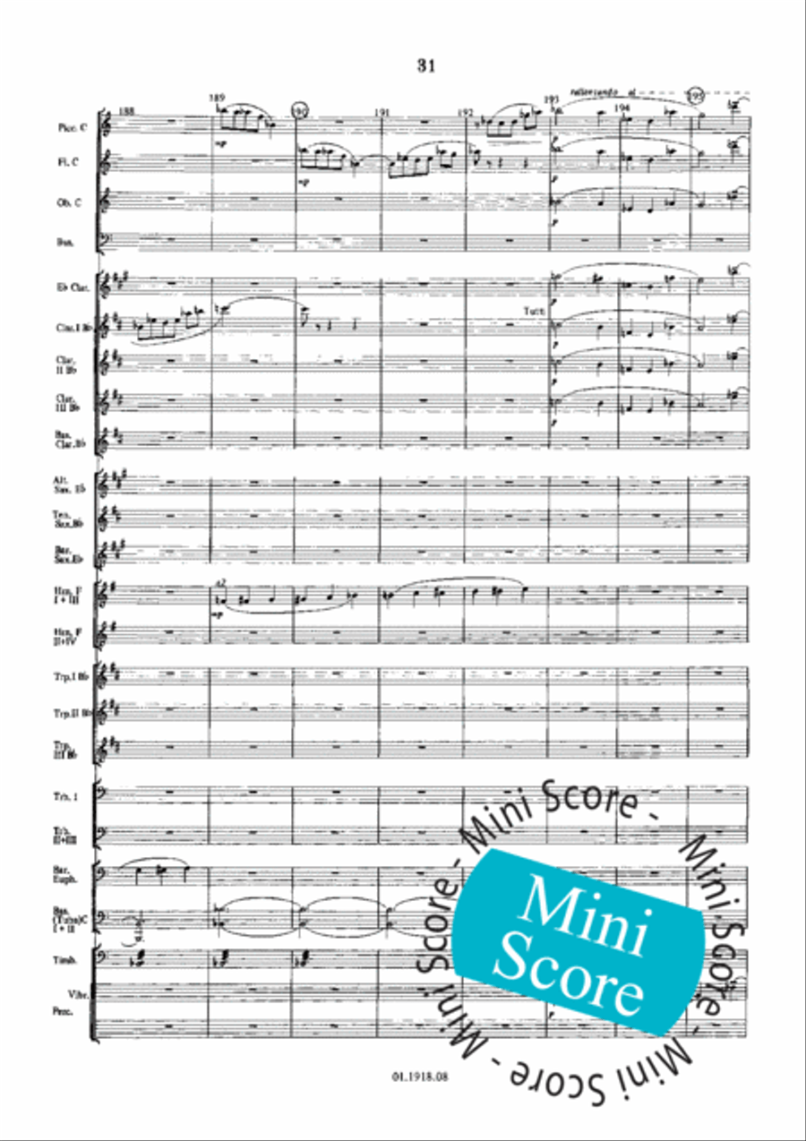 Overture for an Imaginary Play Concert Band scores gallery preview page 35