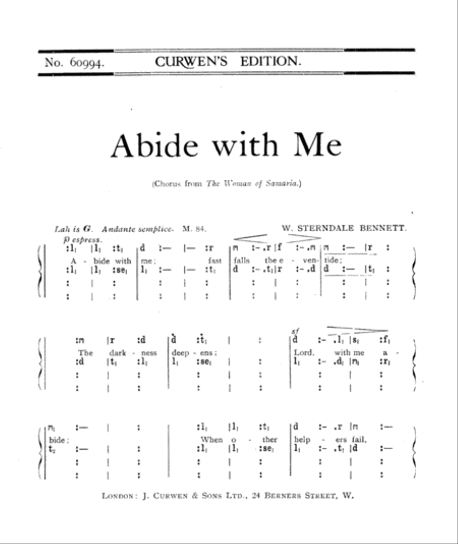 Abide With Me Abide With Me 4-Part scores gallery preview page 1