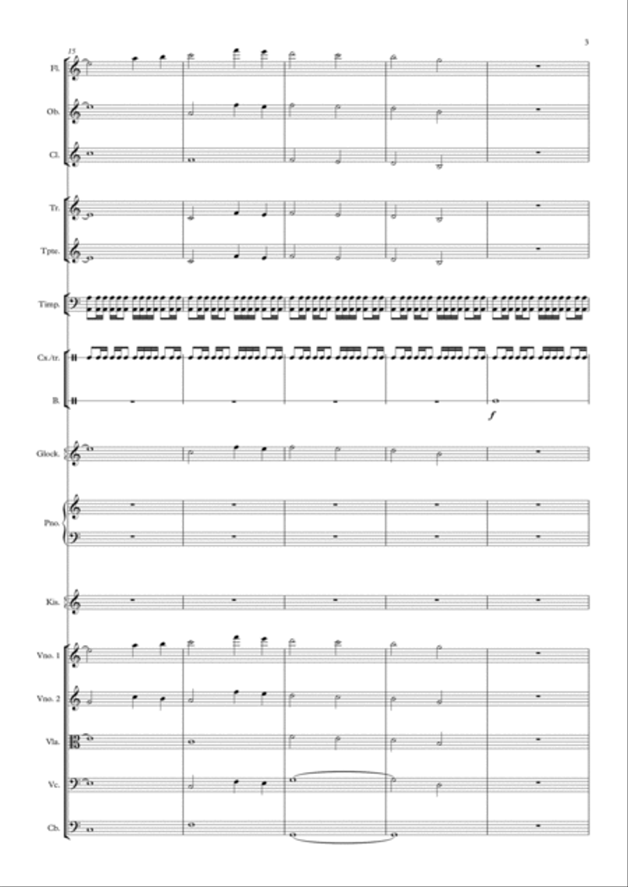 Enrinco´s Etude Full Orchestra scores gallery preview page 3