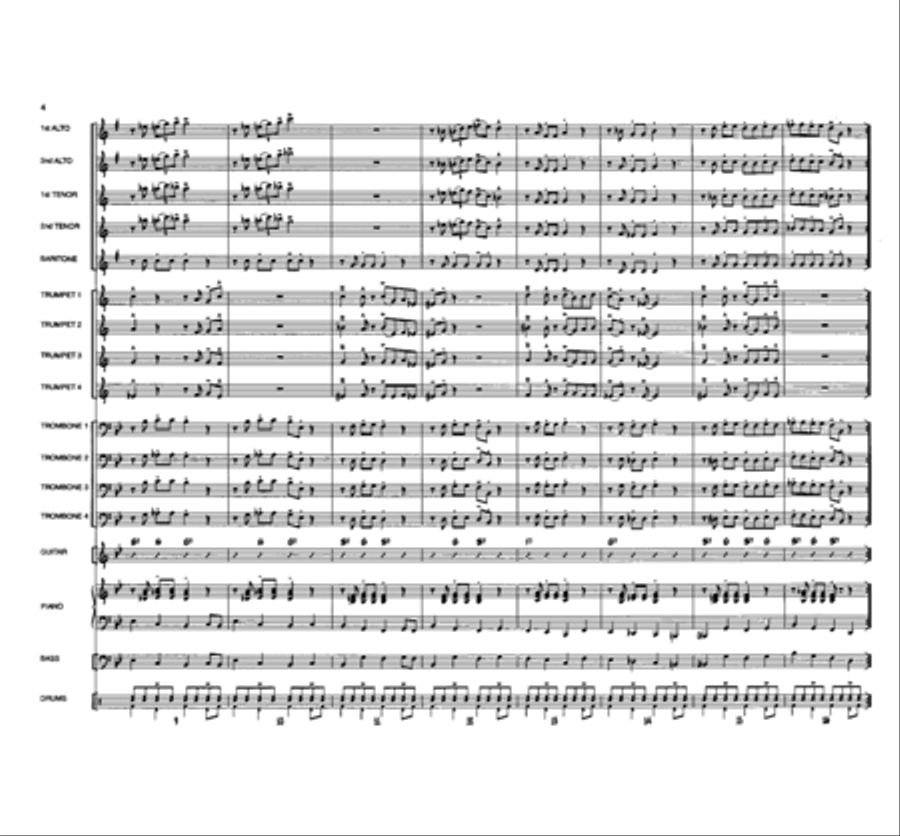 Wild Card Shuffle Jazz Ensemble scores gallery preview page 3