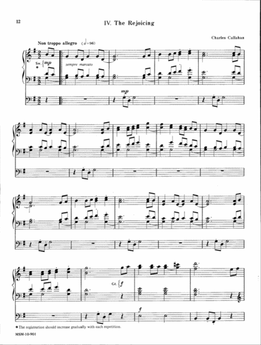 Suite in G Organ scores gallery preview page 6
