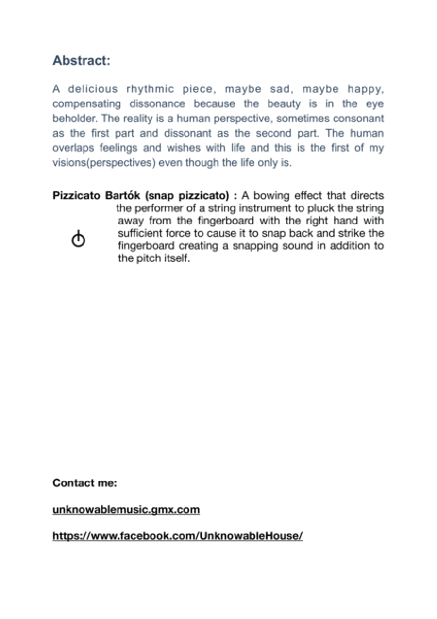 Reality Illusion 1 (two violins) Violin Solo scores gallery preview page 4