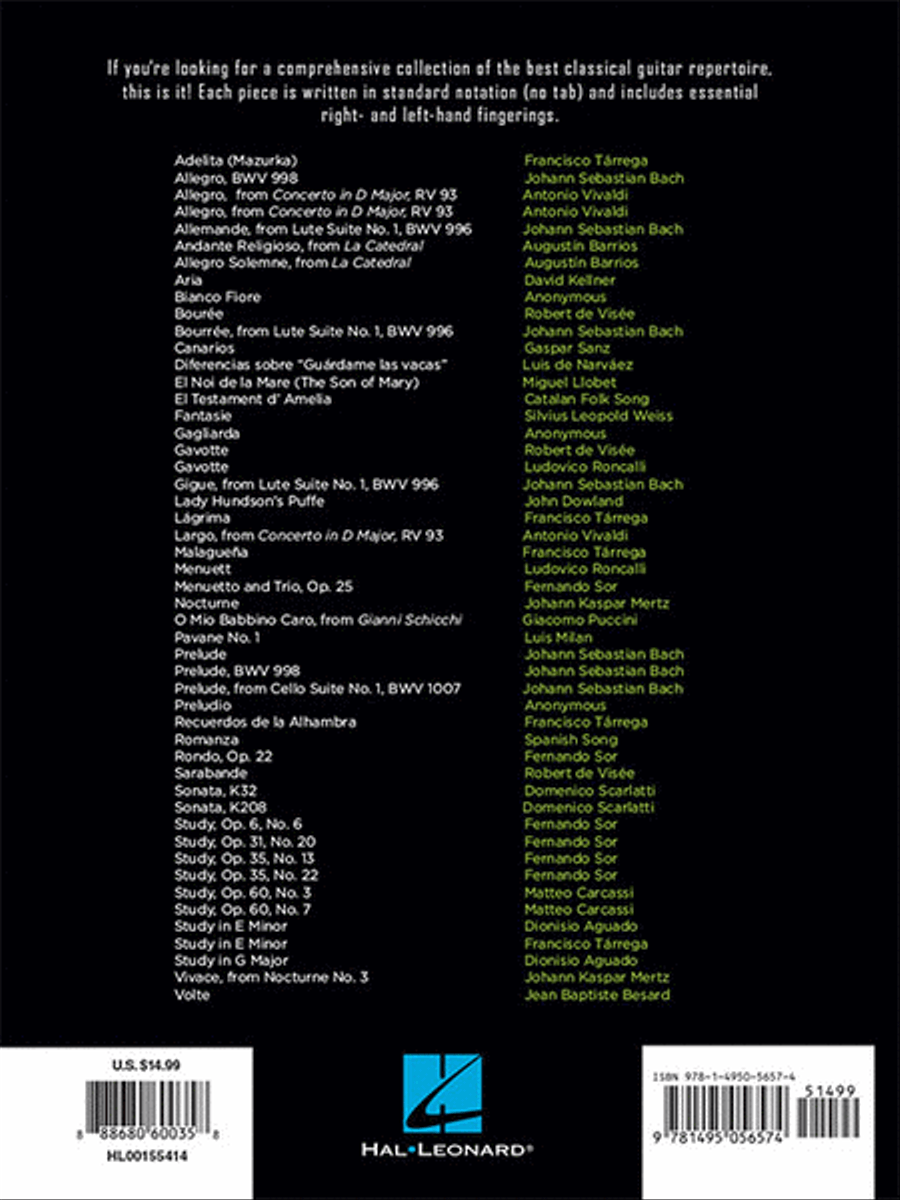 First 50 Classical Pieces You Should Play on Guitar Acoustic Guitar scores gallery preview page 6