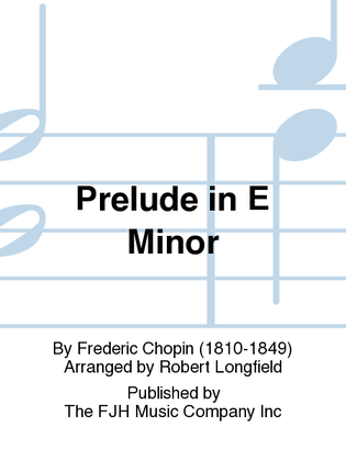 Book cover for Prelude in E Minor