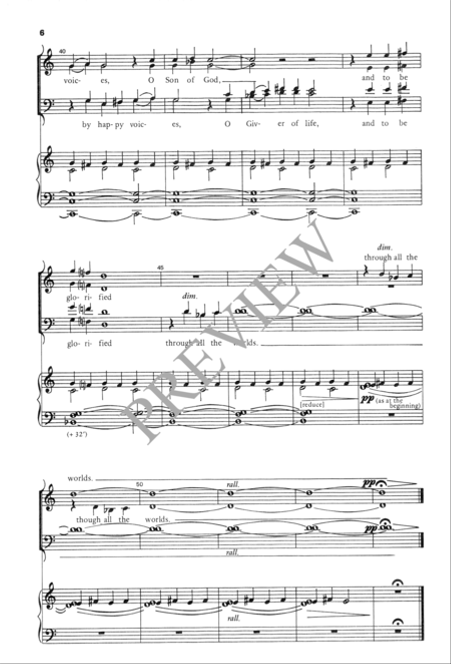 O Gracious Light 4-Part scores gallery preview page 7