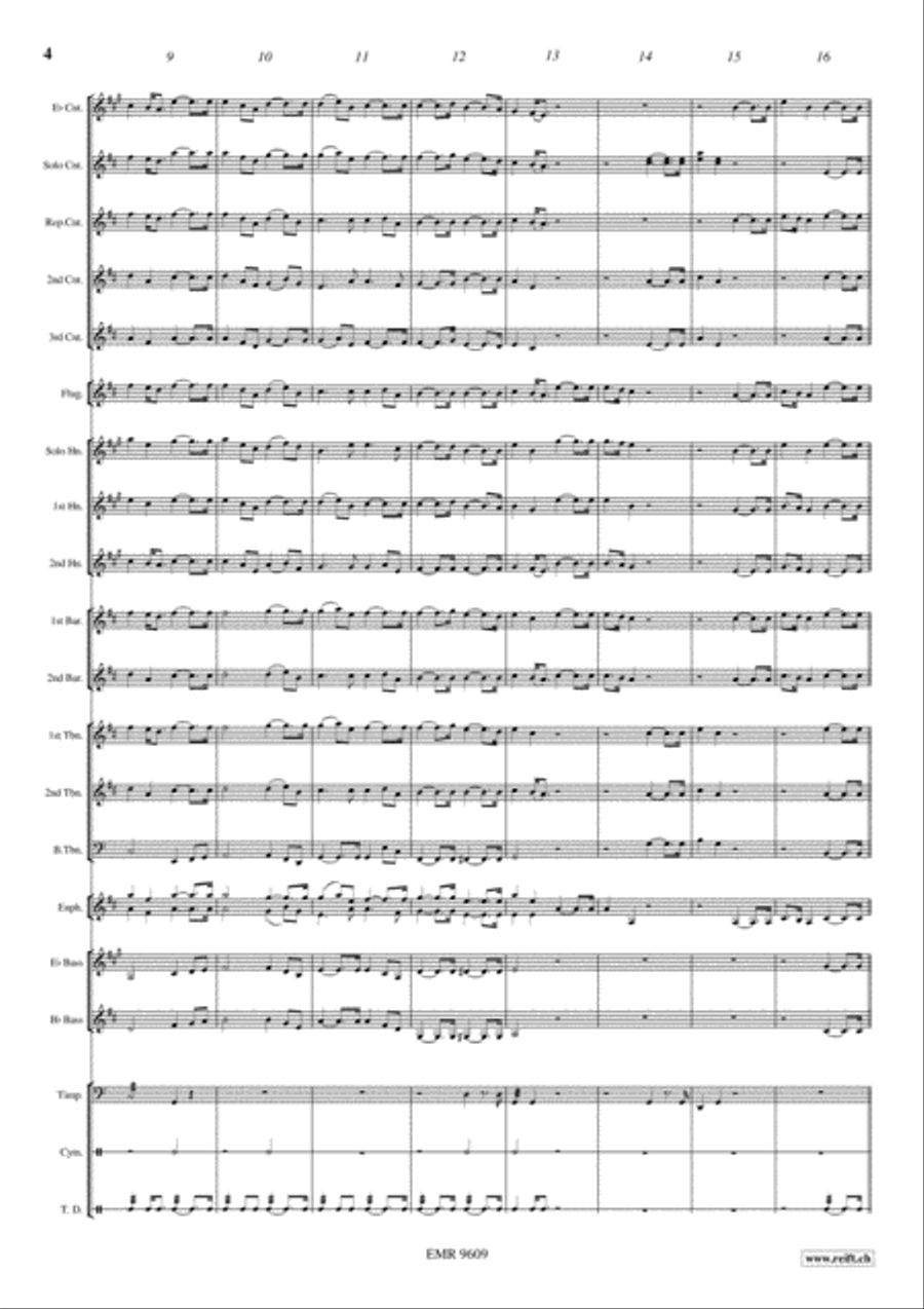 Fireworks Highlights Brass Band scores gallery preview page 5