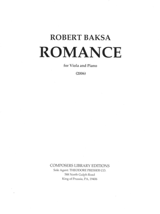 Romance for Viola and Piano