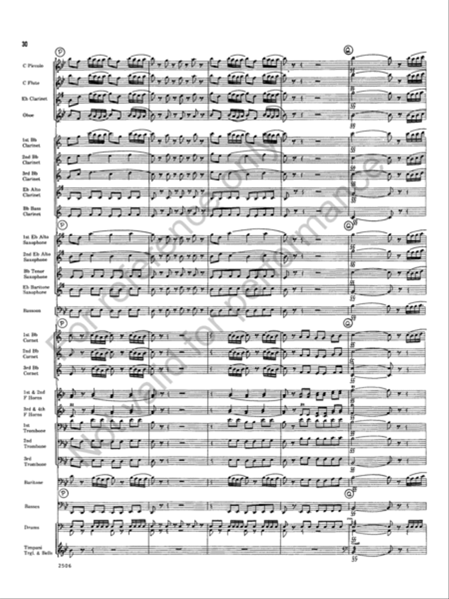 Armida Concert Band scores gallery preview page 30