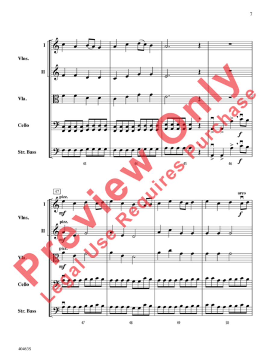 March of the Intrepid String Orchestra scores gallery preview page 8