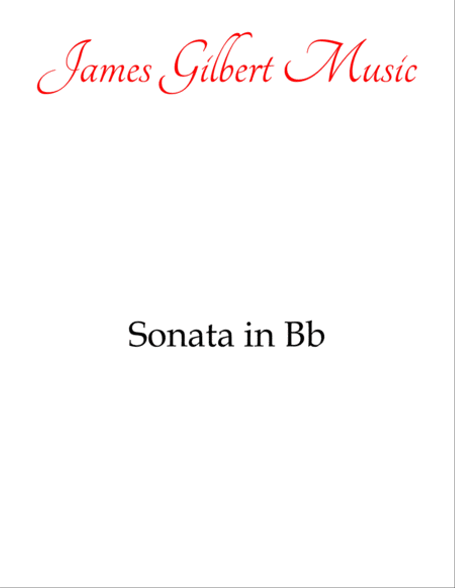 Sonata in Bb Major (K. 333) Sonata in Bb Major (K. 333) Piano Method scores gallery preview page 1