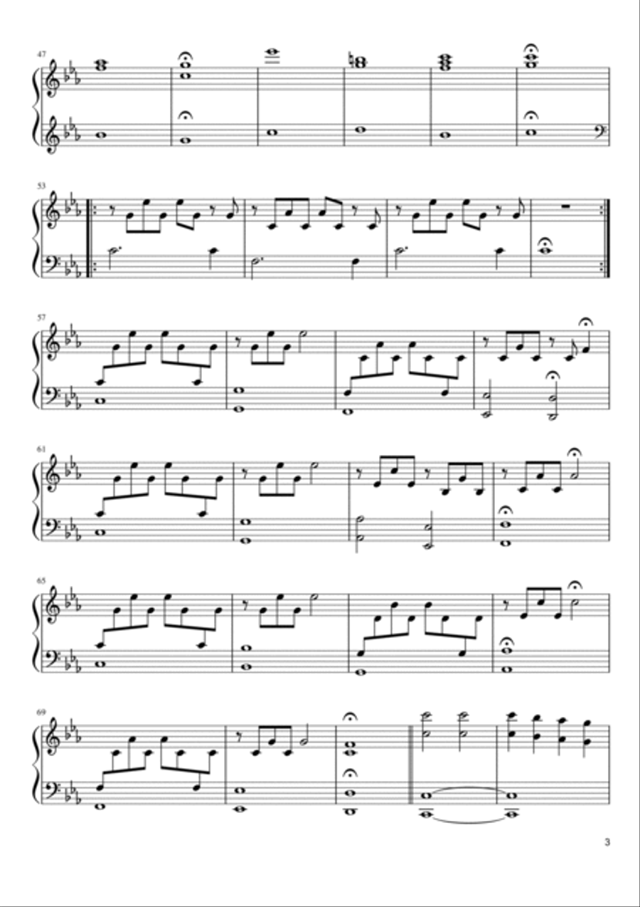 Light Of The Seven Piano Solo scores gallery preview page 3
