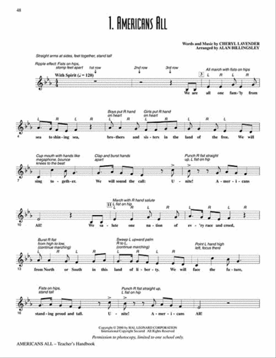 Americans All Choir scores gallery preview page 3