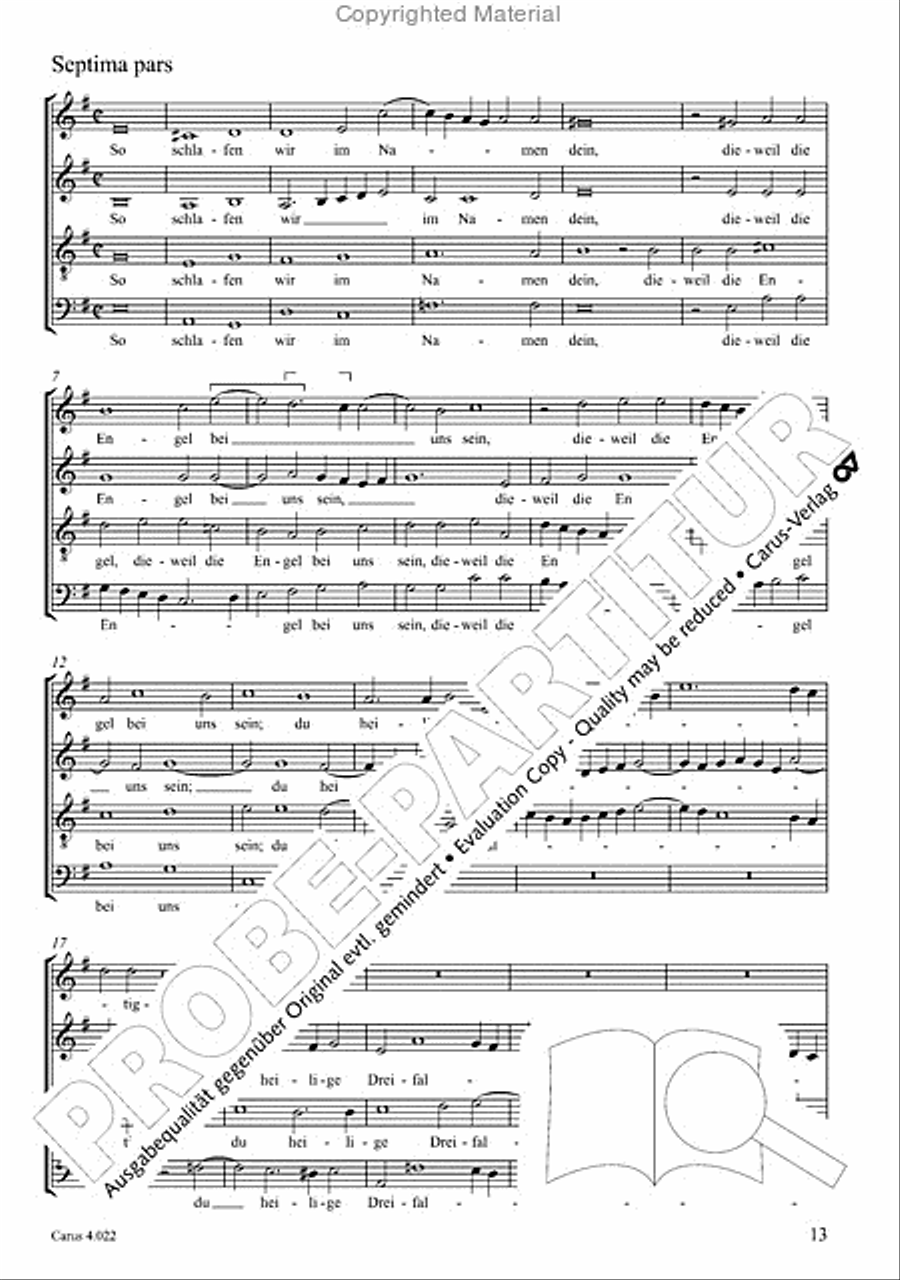 Christ, der du bist der helle Tag 4-Part scores gallery preview page 12