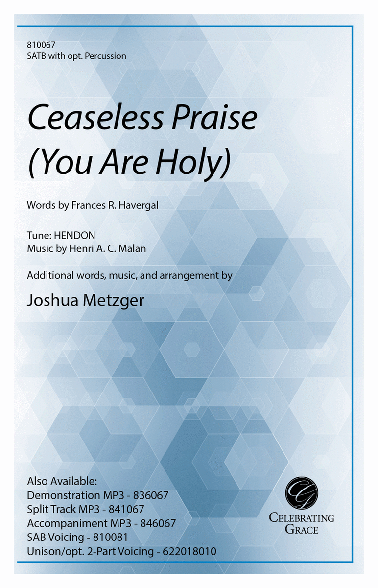 Ceaseless Praise (You Are Holy) SATB image number null