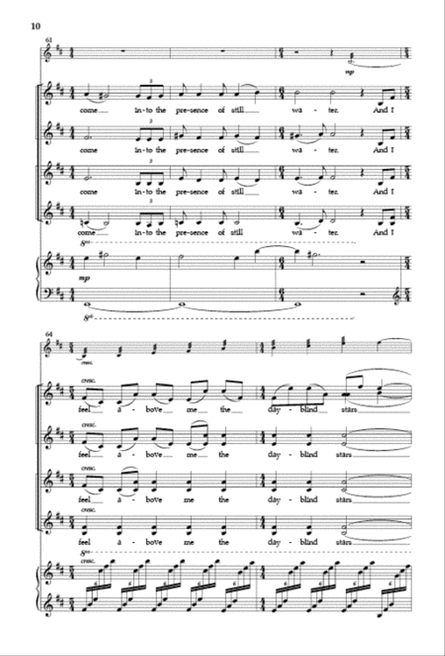 The Peace of Wild Things The Peace of Wild Things SSAA scores gallery preview page 10