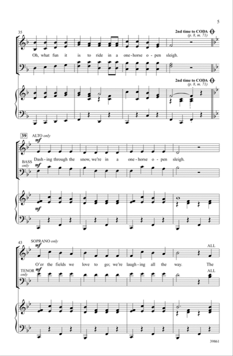 Jingle Bell Dash Jingle Bell Dash Choir scores gallery preview page 4