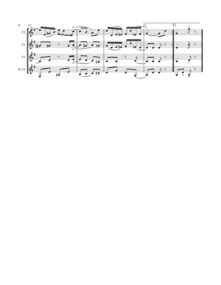 Joplin - “Something Doing” (for Clarinet Quartet) image number null