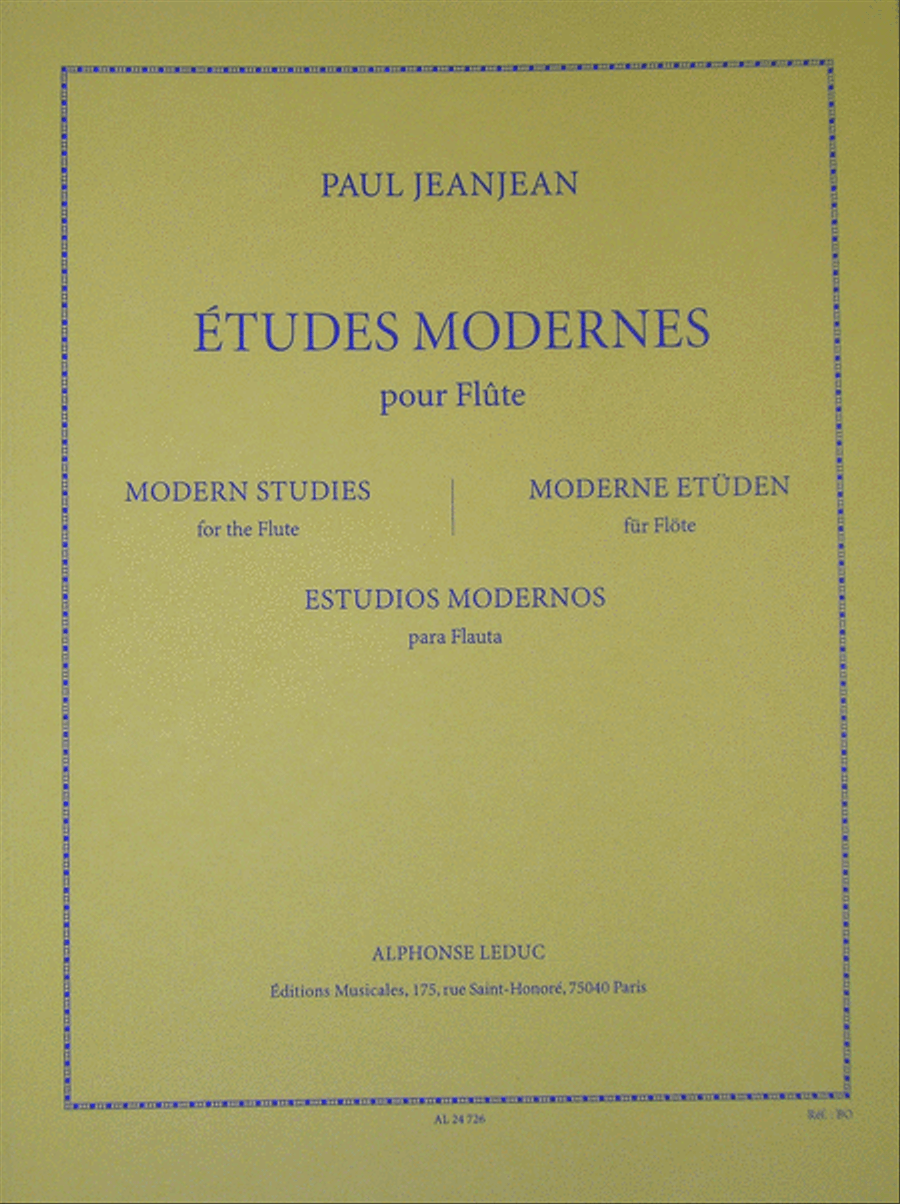 Etudes Modernes Pour Flute Flute Solo scores gallery preview page 1