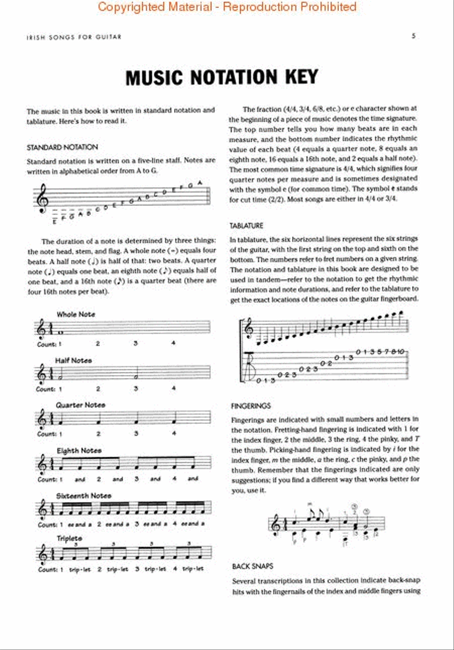Irish Songs for Guitar Irish Songs for Guitar Acoustic Guitar scores gallery preview page 2