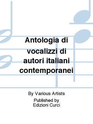 Antologia di vocalizzi di autori italiani contemporanei