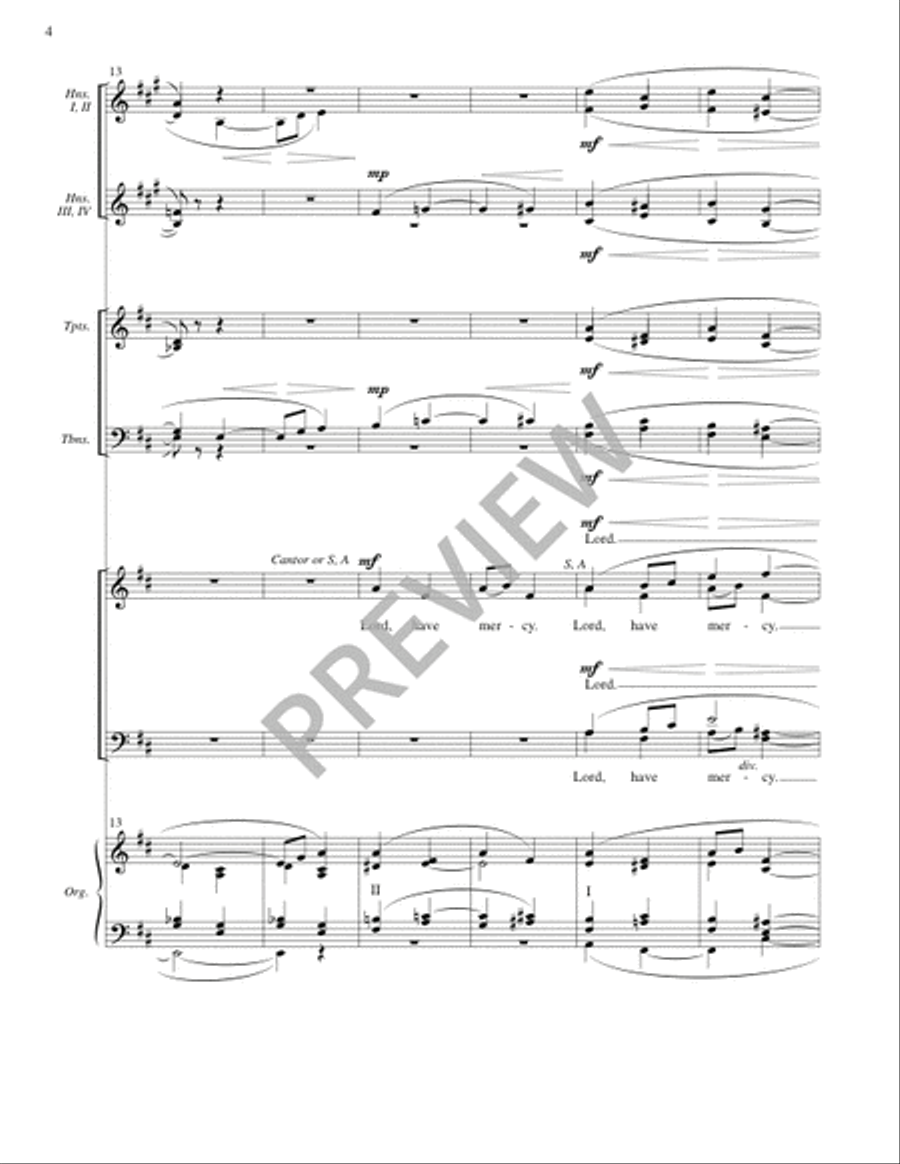 Mass for the City (Full Score) 4-Part scores gallery preview page 4