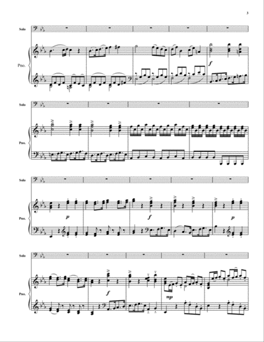 Allegro Moderato Euphonium scores gallery preview page 3