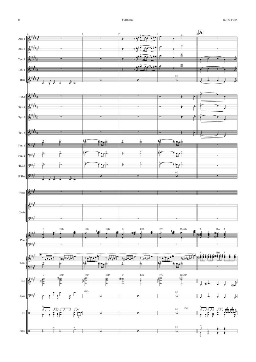 In The Flesh Jazz Ensemble scores gallery preview page 2
