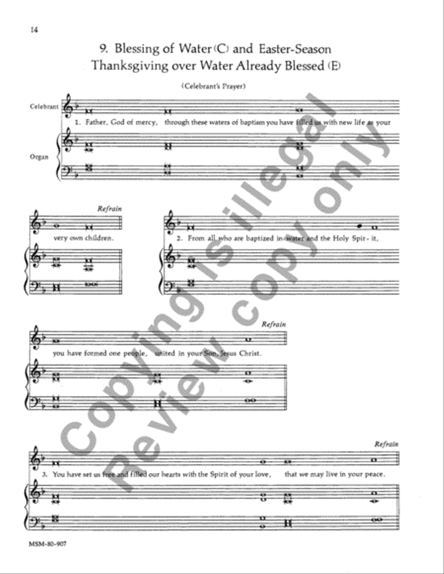 Rite of Christian Initiation of Adults 4-Part scores gallery preview page 13
