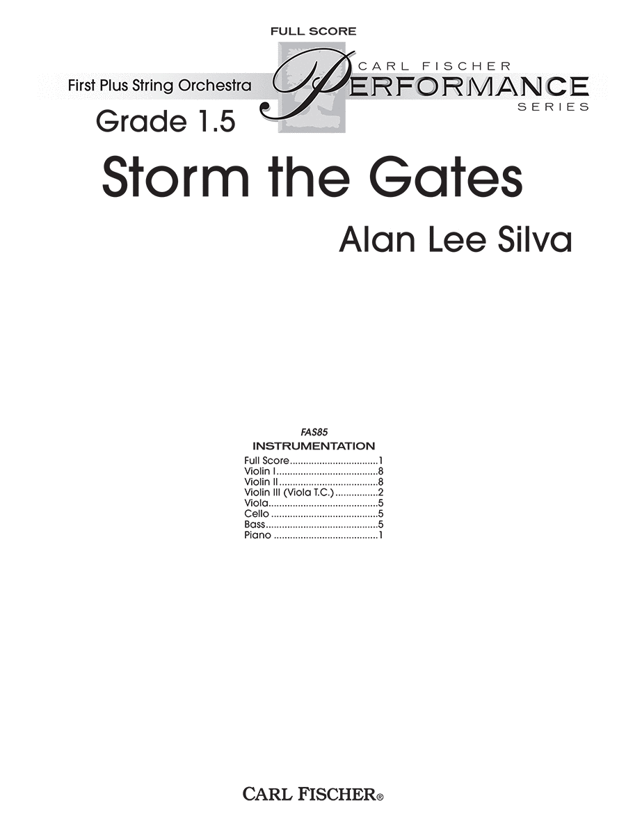 Storm the Gates String Orchestra scores gallery preview page 1