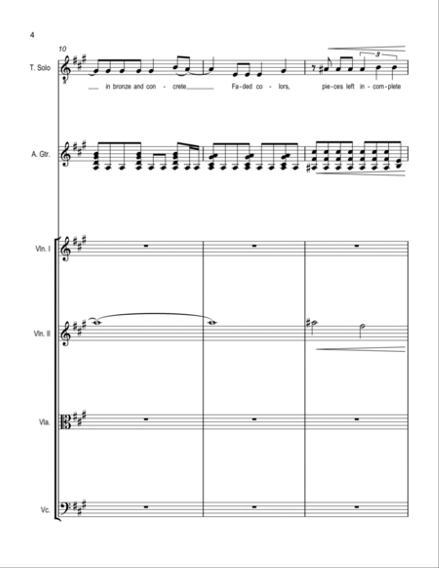 Cathedrals Guitar Tablature scores gallery preview page 4